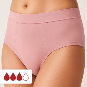 Menstruatie Ondergoed 4-laags Lekvrij Roze - Tot 12 uur Lekvrij - Incontinentie Ondergoed - Absorberende Slip - Onderbroek - Period Underwear
