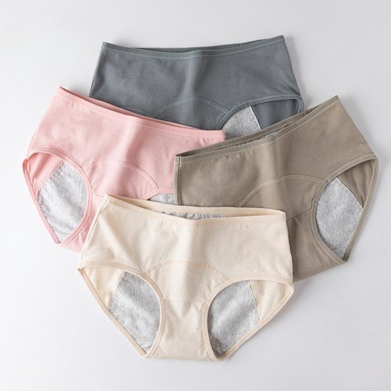 Menstruatie ondergoed dames 4-pack maat L