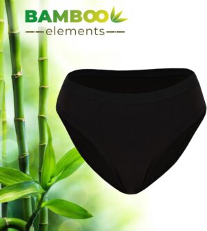 Bamboo Elements - Menstruatie Ondergoed - Brief - Zwart - Period Underwear - Menstruatieslip - Menstruatie Onderbroekje - Ondergoed Dames Slips