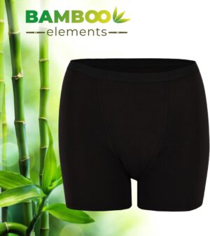 Bamboo Elements - Menstruatie Ondergoed - Hipster - Zwart - L - Period Underwear - Menstruatieslip - Menstruatiebroekjes - Ondergoed Dames Boxershort