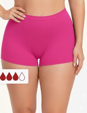 Menstruatie Ondergoed 4-laags Lekvrij Roze - Tot 12 uur Lekvrij - Incontinentie Ondergoed - Absorberende Boxershort - Onderbroek - Period Underwear - Boxer - Boyshort