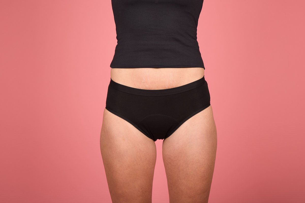 Moi et Marie®- menstruatieslip MARIE - Hoge absorptie - Vrouwen - Zwart – maat XXL