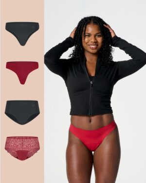 Moodies menstruatie ondergoed - bundel mix - 4 stuks - dames - maat XL - kleur