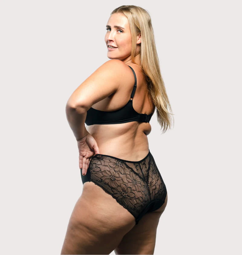 luna brief met bloemkant menstruatieondergoed