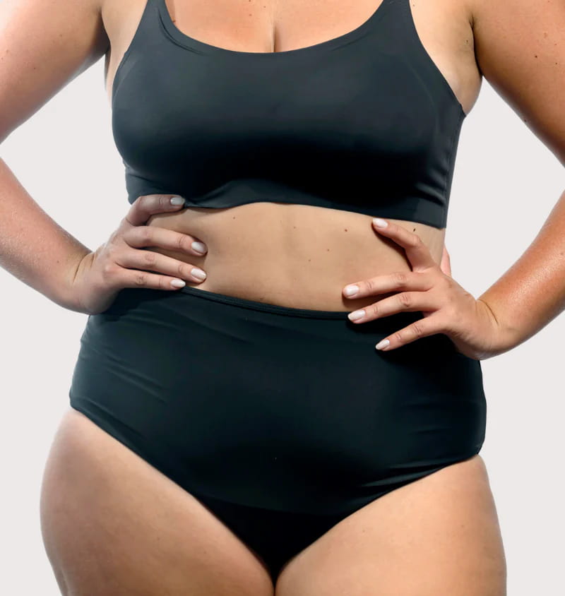 luna menstruatie zwem bikini hoge taille