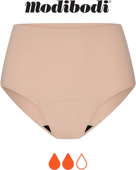 Modibodi Naadloze Hoge Slip Menstruatieondergoed Cashew