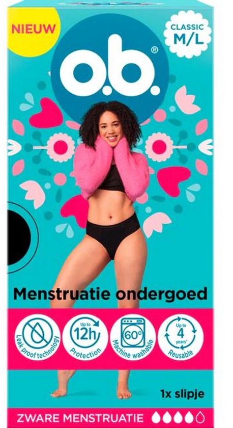 o.b. menstruatie ondergoed Classic M/L